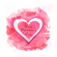 Día de San Valentín Ilustración del diseño de la tarjeta de amor corazón vector