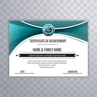 Certificate template awards diploma background with creative wav vector