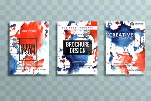 modern colorful business brochure set vector