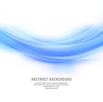 Abstract blue light creative shiny wave on white background vector