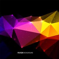 Abstract colorful triangle polygon background  vector