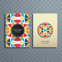 Abstract colorful pattern brochure design illustration vector