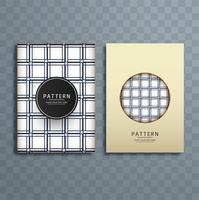 Abstract retro pattern brochure design illustration vector