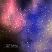 Abstract cosmic background with stars colorful galaxy background vector