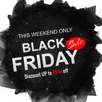 modern black friday sale stylish background vector