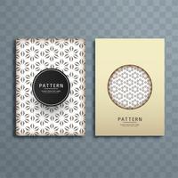 Abstract pattern brochure design vector