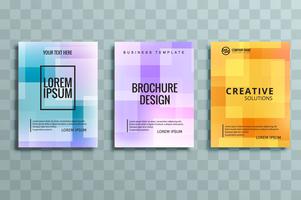 modern colorful business brochure set vector