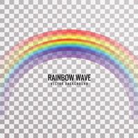 Modern rainbow wave background vector