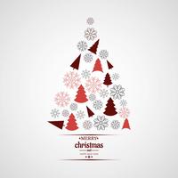 Modern christmas tree background vector