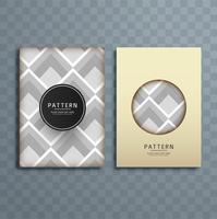 Abstract retro pattern brochure design illustration vector