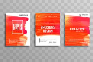 modern business brochure set vector