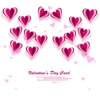 Corazón de San Valentín Fondo de corazón decorativo con mucho valent vector