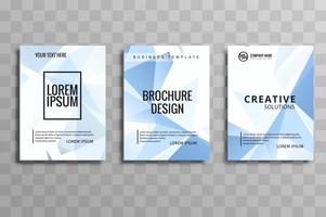 Modern business brochure set vector