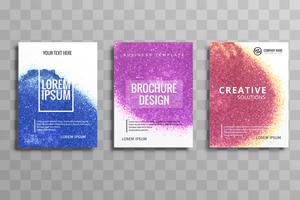 modern business brochure set vector