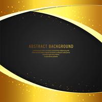 Abstract golden wave background vector