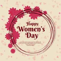 Happy Women's Day celebration background vector