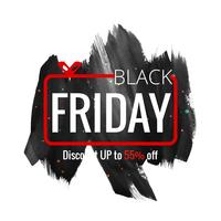 modern black friday sale background vector