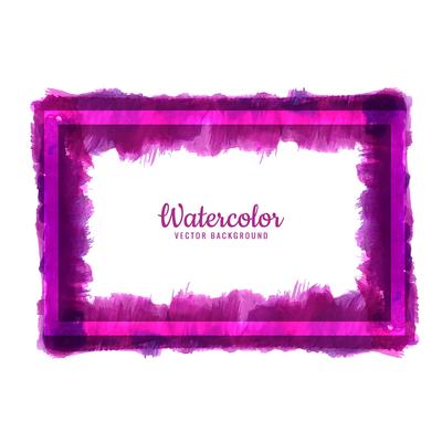 Abstract  watercolor frame design