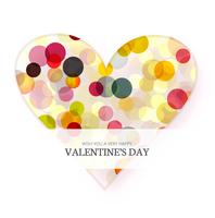 Happy valentine's day love card heart design illustration vector