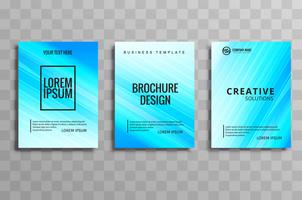 Modern business brochure set vector