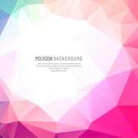 Abstract colorful polygon background vector