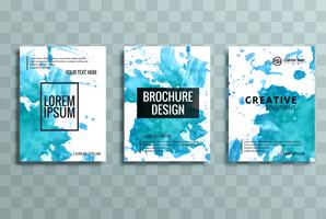 modern colorful business brochure set vector