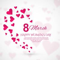 March 8 greeting card. Background for International Women's Day  vector