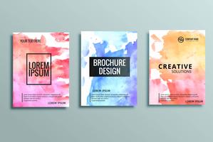 modern business brochure set vector