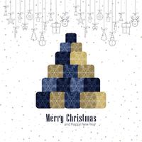 Modern merry christmas background vector