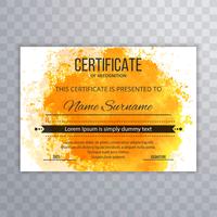 Certificate Premium template awards diploma background with colo vector