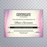Certificado Plantilla Premium Premios Diploma Creativo Ola Illust vector