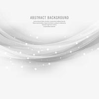 Abstract gray wave design on white background vector