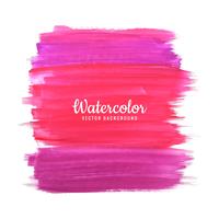 Abstract colorful watercolor strokes on white background vector