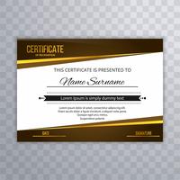 Certificate Premium template awards diploma creative wave design vector