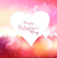 Valentine's hearts beautiful background vector