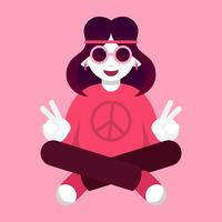 Peace And Love Illustration