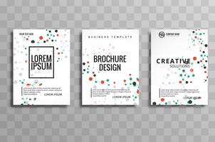 Abstract molecules brochure flyer design illustration vector