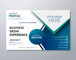 Modern business brochure template vector