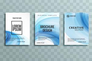 modern business brochure set vector