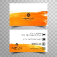 Modern colorful watercolor business card template vector