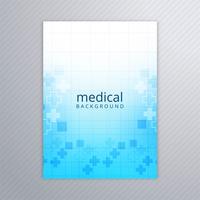 Abstract medical brochure template background vector