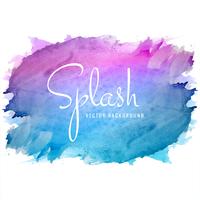 abstract hand drawn watercolor splash colorful background vector