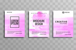 Set of  brochure banner cover layout  business card templates wa vector