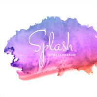 Beautiful colorful watercolor splash background vector
