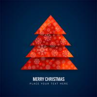 Modern christmas tree shiny background vector