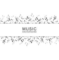 Abstract Music Background with Notes vector
