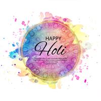 illustration of abstract colorful Happy Holi background vector