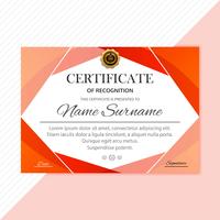 Abstract creative certificate diploma template design vector