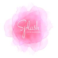 Abstract soft watercolor pink background vector