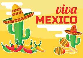 viva mexico vector illustration